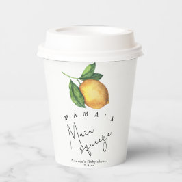 Mama's Haupt-Squeeze Lemon Babydusche Pappbecher