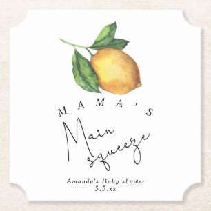Mama's Haupt-Squeeze Lemon Babydusche Untersetzer