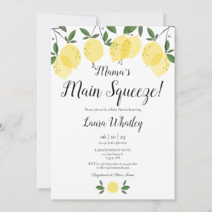 Mamas Hauptattraktion Lemon Baby Shower-Einladung Einladung