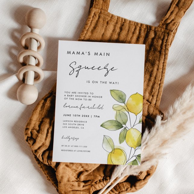 Mama's Hauptpresse auf der Way Baby Dusche Einladung (Von Creator hochgeladen)