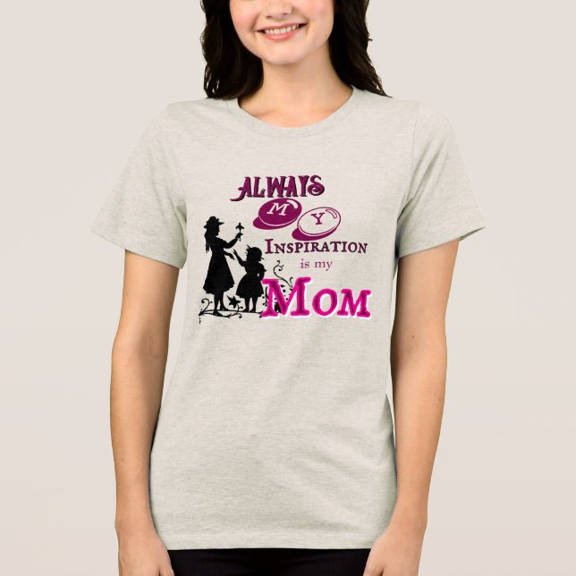 Mamas Inspiration  Tri-Blend Shirt (Vorderseite)