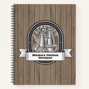 Mamas italienisches Rezept Buch mit Oliven