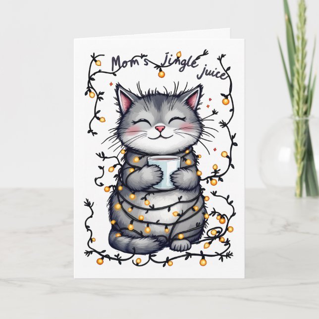 Mamas Jingle-Saft  Feiertagskarte (Vorderseite)