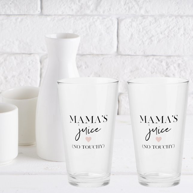 Mama's Juice Funny Zitat | Bestes Mama-Geschenk Glas (Von Creator hochgeladen)
