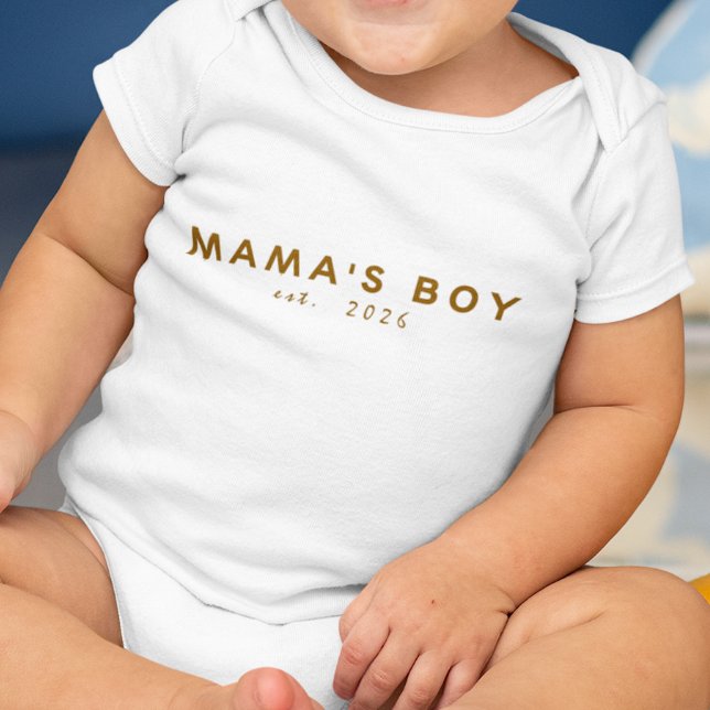Mamas Junge Begr. Jahr Baby Strampler (Von Creator hochgeladen)