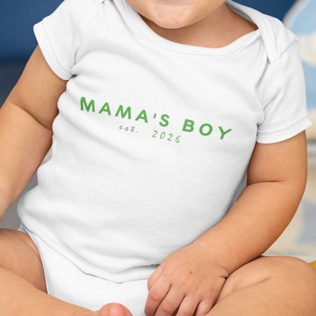 Mamas Junge Begr. Jahr Baby Strampler (Von Creator hochgeladen)