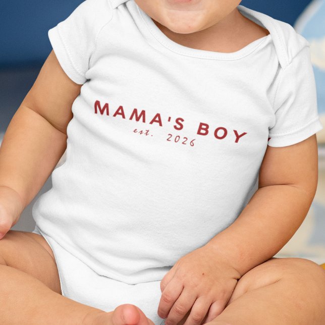 Mamas Junge Begr. Jahr Baby Strampler (Von Creator hochgeladen)