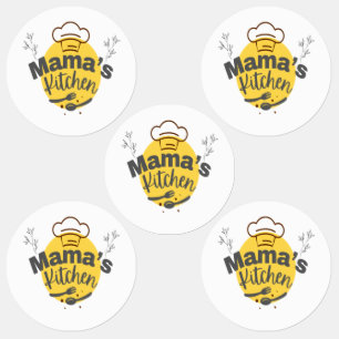 Mama's Kitchen - Retro Comfort Food T-Shirt Etiketten