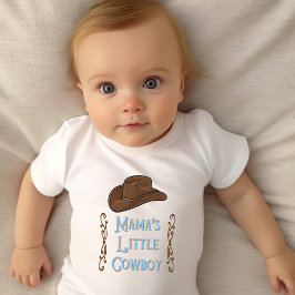 Mamas kleiner Cowboy Baby Strampler