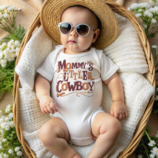 Mamas kleiner Cowboy Baby Strampler
