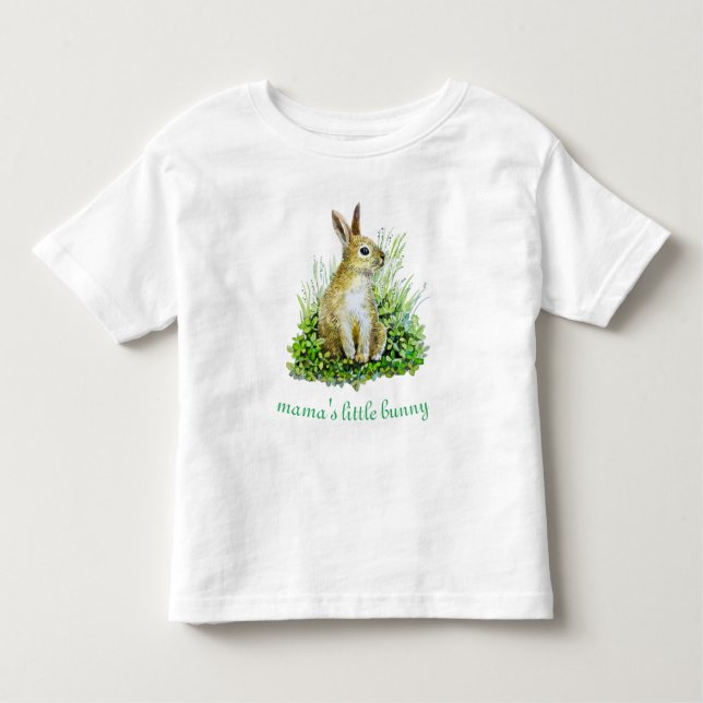 Mama's kleiner Hase Kleinkind T-shirt (Vorderseite)