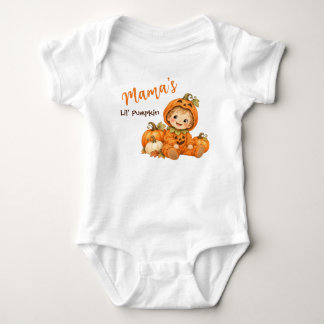Mamas kleiner Kürbis Süßes Halloween-Baby Baby Strampler