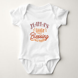 Mamas kleiner Segen Typografie  Baby Strampler