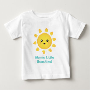 Mamas kleiner Sonnenschein des Glücks Baby T-shirt
