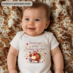 Mamas kleiner Truthahn-Trottel  Süßes Thanksgiving Baby Strampler