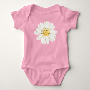 Mamas kleines Blümchen süße Daisy Rosa Baby Strampler