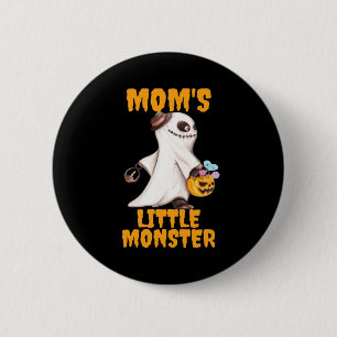 Mama's Kleines Boo Monster Funny Graphic Button