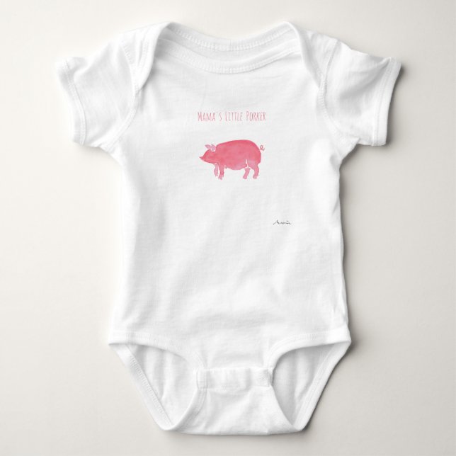 Mamas kleines Ferkel-Kind Shirt (Vorderseite)