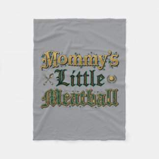 Mamas kleines Fleischklößchen lustiger Spruch Fleecedecke