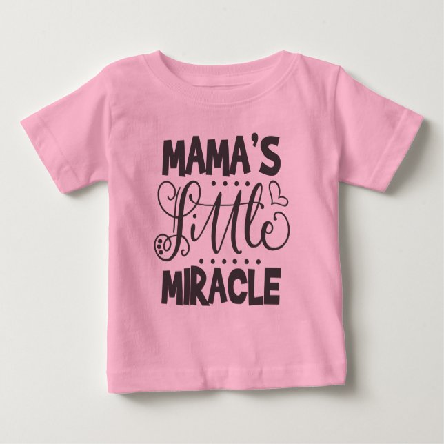 Mamas kleines Wunder Baby T-shirt (Vorderseite)