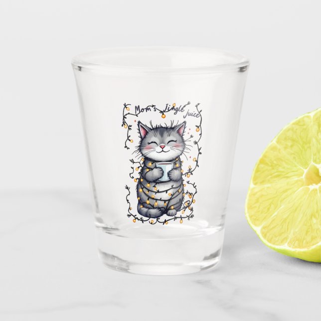 Mamas Klingel-Saft Schnapsglas (Vorderseite)