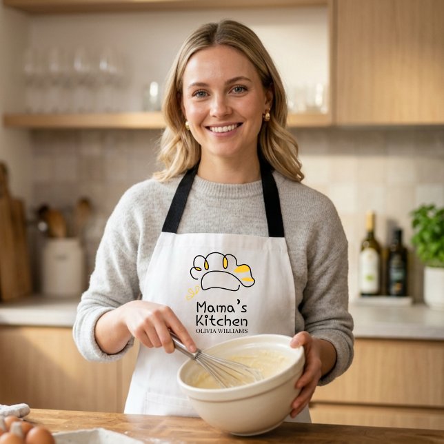Mamas Küchen Dame Chef Personalisierte Schürze (Von Creator hochgeladen)