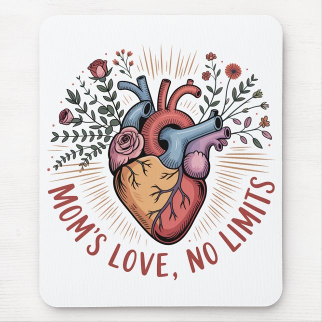 Mamas Liebe kennt keine Grenzen Mousepad (Vorne)