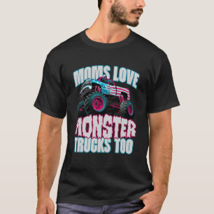 Mamas Liebe Monster Trucks zu Niedlich Mütter Mutt T-Shirt