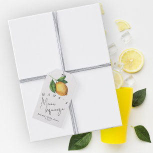 Mamas Liebling Lemon-Baby-Party Geschenkanhänger