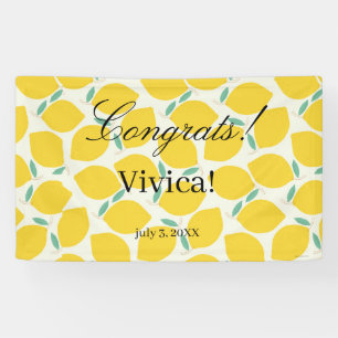 Mamas Liebling Zitronen Baby Shower Banner