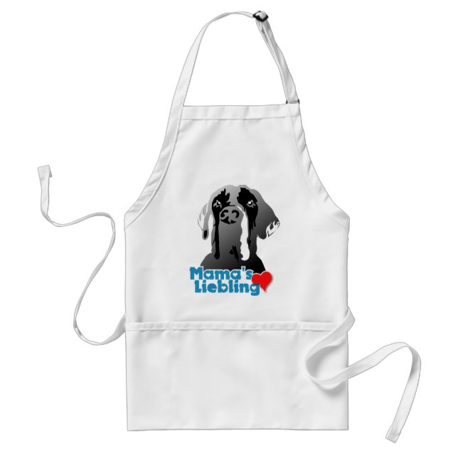 Mamas Lieblings Dogge Schürze (Vorne)