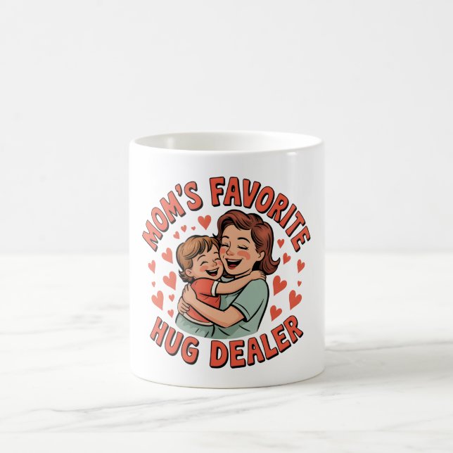 Mama's Lieblings-Hug-Händler-Tasse - Heartwarming- Kaffeetasse (Mittel)