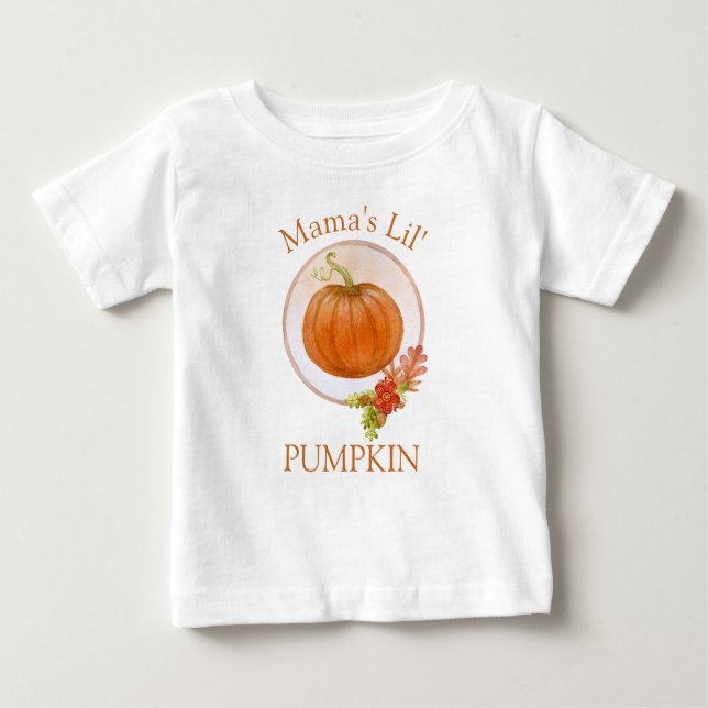 Mama's Lil' Pumpkin | 1. Erntedank des Kindes Baby T-shirt (Vorderseite)