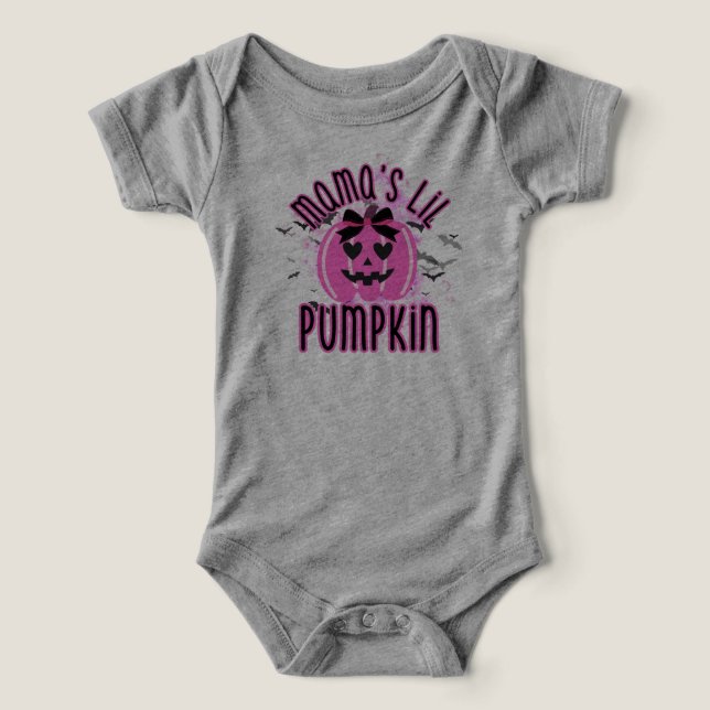 Mama's Lil Pumpkin Baby Shirt/Bodysuit (Design Vorderseite)