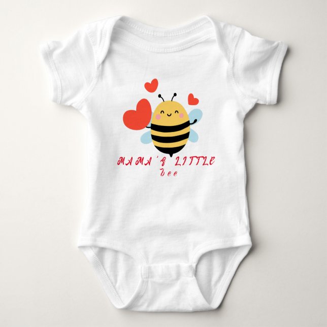 Mama's Little Bee Niedlich Morden Baby Strampler (Vorderseite)
