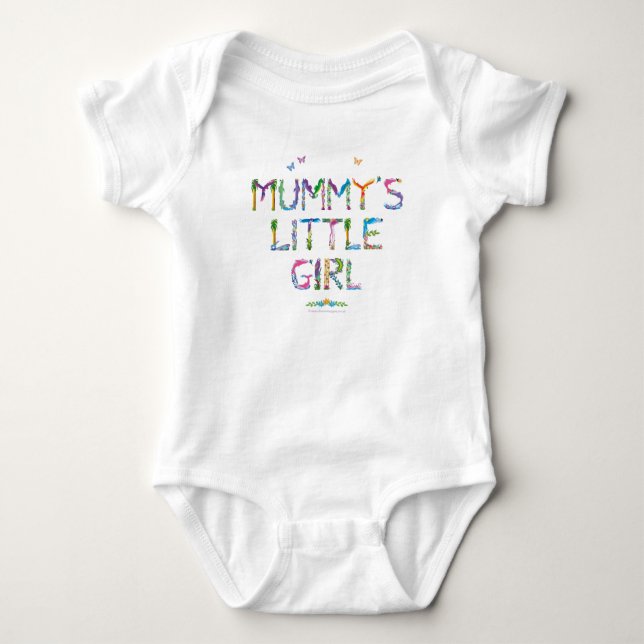 Mama's Little Girl - Baby Bodysuit Baby Strampler (Vorderseite)