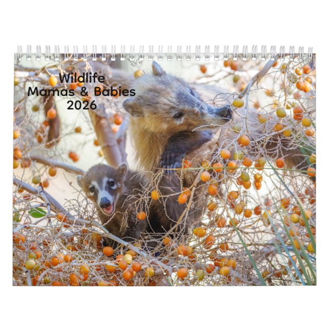 Mamas & Little Ones: A 2026 Wildlife Calendar Kalender (Titelbild)