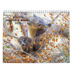 Mamas & Little Ones: Ein 2026er Wildtierkalender Kalender
