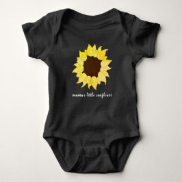 Mamas Little Sunflower Sprichwort Blume Yellow Bro Baby Strampler