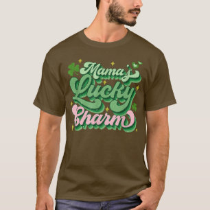 Mama's Lucky Sharm Women Retro St Patricks Day Gr T-Shirt