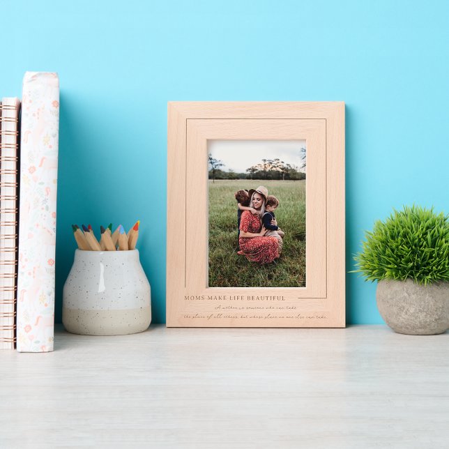 Mamas machen das Leben schön | Modern Geätzte Rahmen (Von Creator hochgeladen)