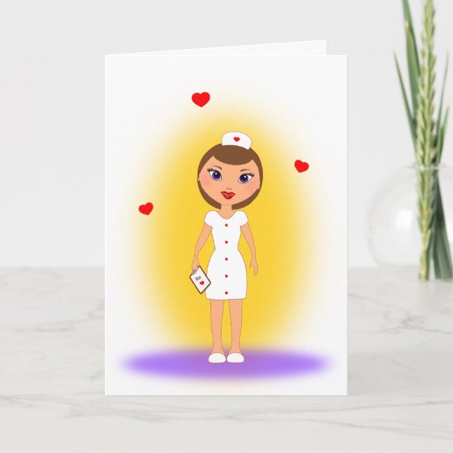 Mamas machen die besten Krankenschwestern - Tag de Karte (Vorderseite)