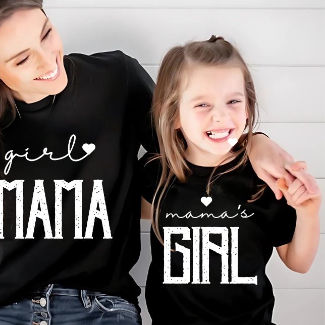 Mamas Mädchen Matching Mama-Tochter T-Shirt (Von Creator hochgeladen)