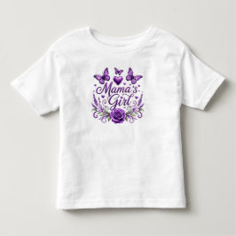 Mamas Mädchen Schmetterling Wasserfarben Blumen-De Kleinkind T-shirt
