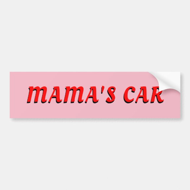 Mamas Mama Autoaufkleber (Vorne)