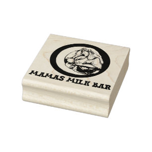 Mamas Milch Bar Stillen Naturgöttin Gummistempel