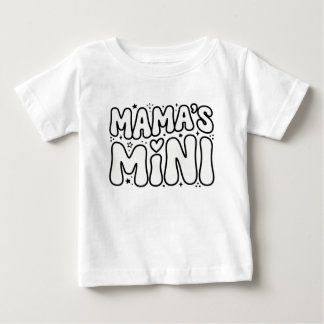 Mamas Mini Retro Groovy Hearts Baby T-Shirt
