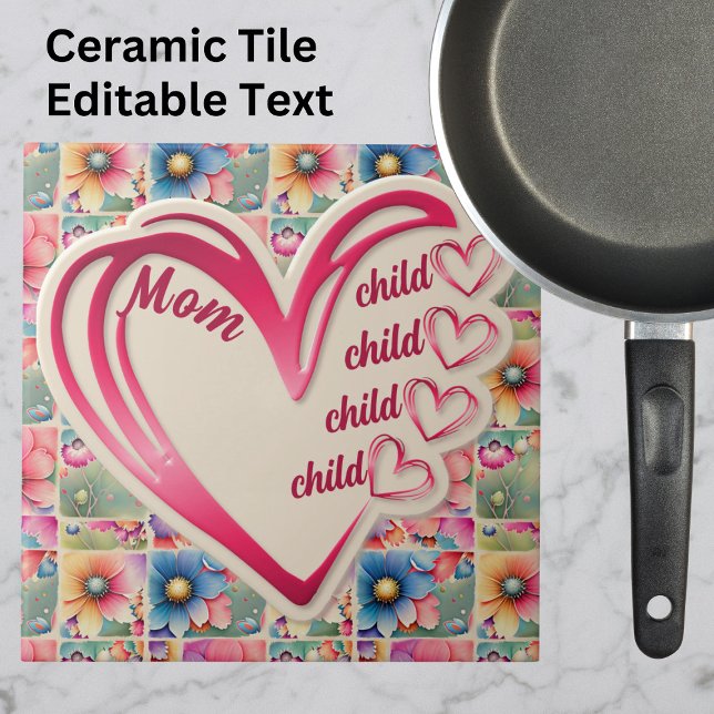 Mamas mit personalisiertem Namen überall in der Dr Fliese (Von Creator hochgeladen)