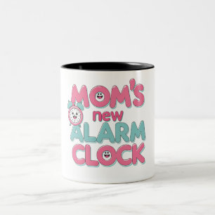 Mamas neue Wecker-Tasse Zweifarbige Tasse
