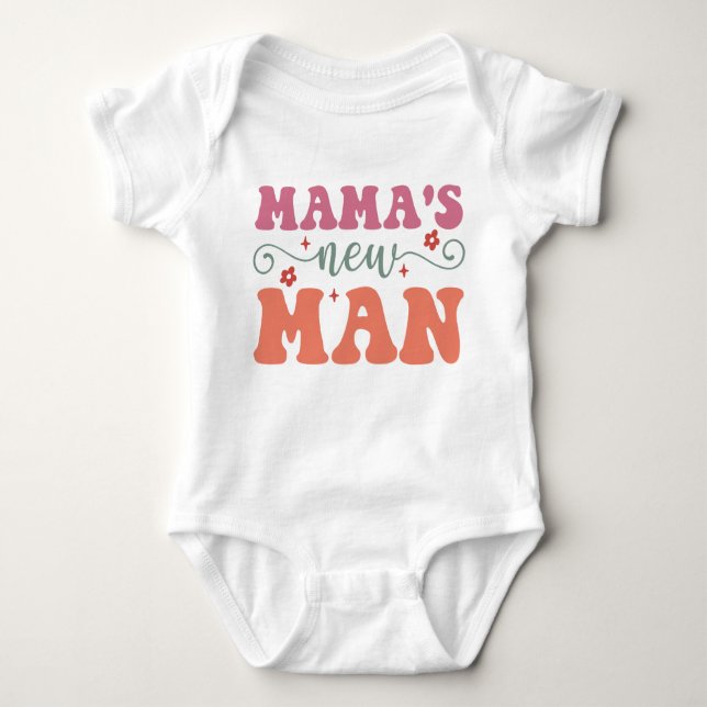 Mamas neuer Mann - Baby Bodysuit Baby Strampler (Vorderseite)